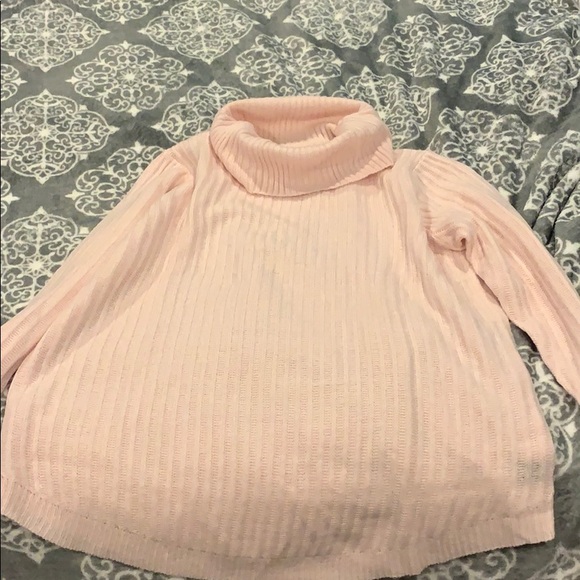 Lane Bryant Sweaters - Lane Bryant Pink Turtleneck Sweater